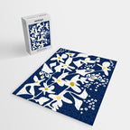 Blue jungle: Organic shapes and flowers Jigsaw Puzzle Gallery Image 2