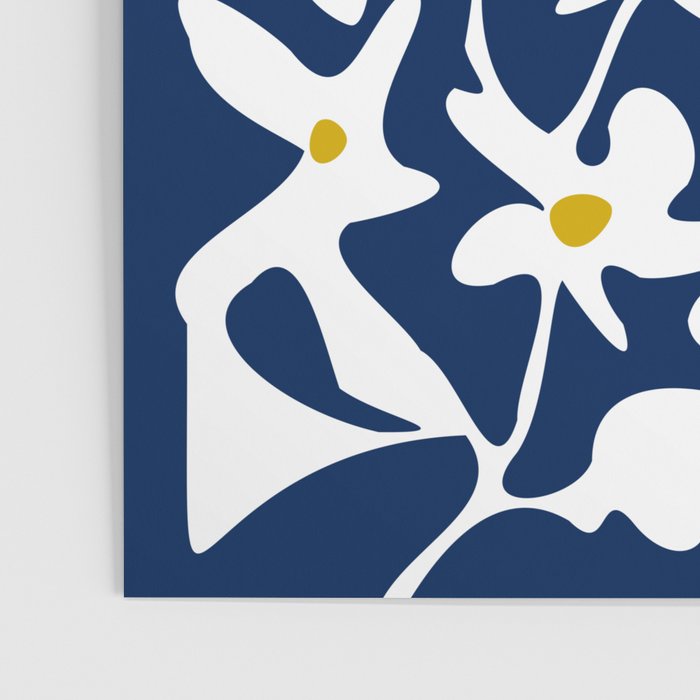 Blue jungle: Organic shapes and flowers Poster Gallery Image 3