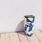 Blue jungle: Organic shapes and flowers Travel Mug Gallery Image 4