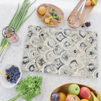 Monochrome Art Deco Marble Tiles Cutting Board Gallery Image 2