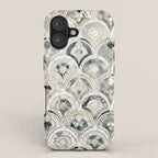 Monochrome Art Deco Marble Tiles iPhone Case Gallery Image 1