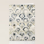 Monochrome Art Deco Marble Tiles Stationery Card Gallery Image 2