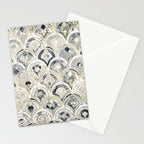Monochrome Art Deco Marble Tiles Stationery Card Gallery Image 2