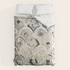 Monochrome Art Deco Marble Tiles Comforter Gallery Image 6