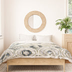Monochrome Art Deco Marble Tiles Duvet Cover Gallery Image 3