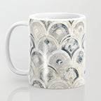 Monochrome Art Deco Marble Tiles Coffee Mug Gallery Image 3