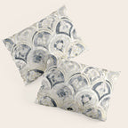 Monochrome Art Deco Marble Tiles Pillow Sham Gallery Image 3