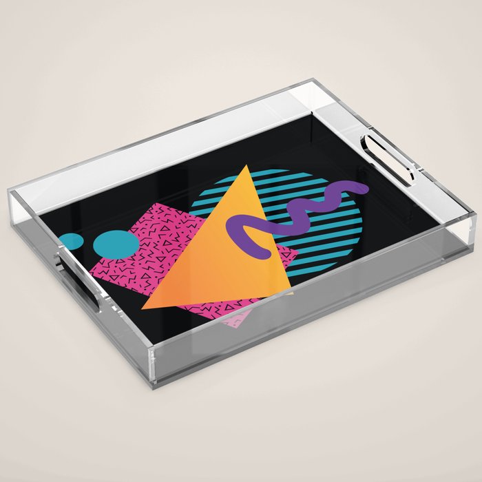 Memphis Pattern 29 / 80s - 90s Retro Acrylic Tray Gallery Image 1
