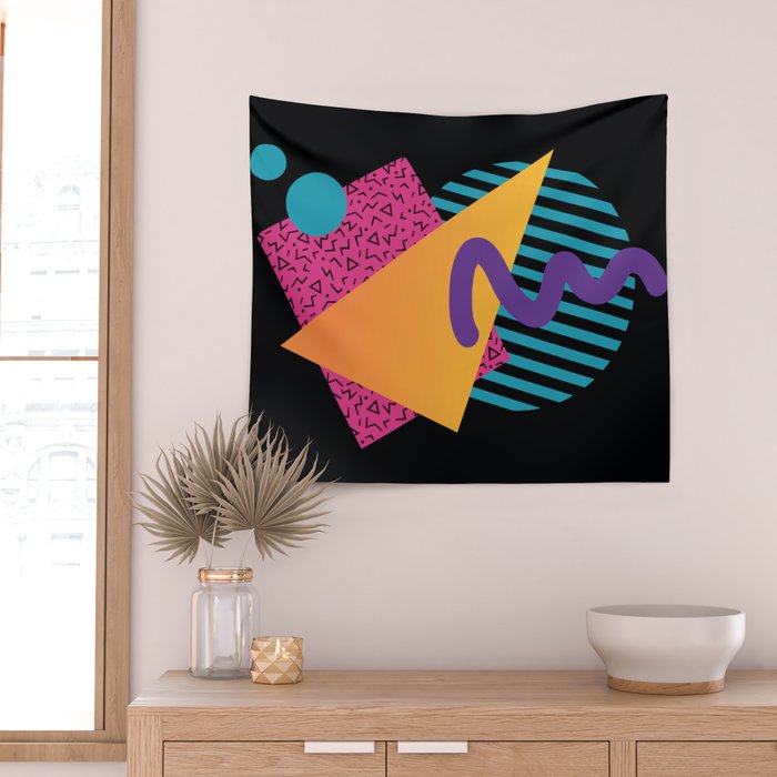 Memphis Pattern 29 / 80s - 90s Retro Wall Tapestry Gallery Image 2