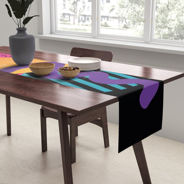 Memphis Pattern 29 / 80s - 90s Retro Table Runner Gallery Image 2
