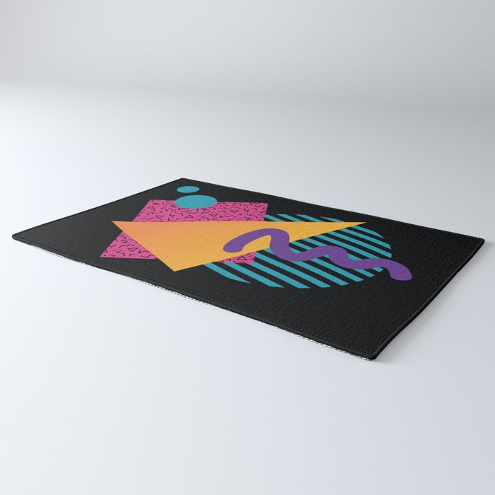 Memphis Pattern 29 / 80s - 90s Retro Rug Gallery Image 3