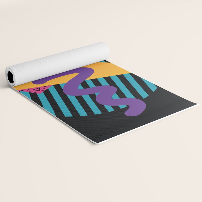 Memphis Pattern 29 / 80s - 90s Retro Yoga Mat Gallery Image 2
