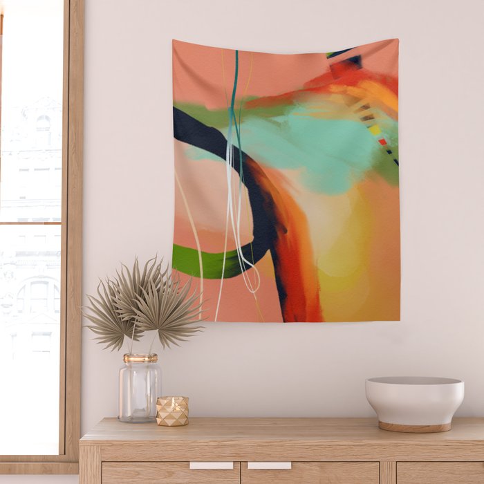 abstract color spring 23 1 Wall Tapestry Gallery Image 2