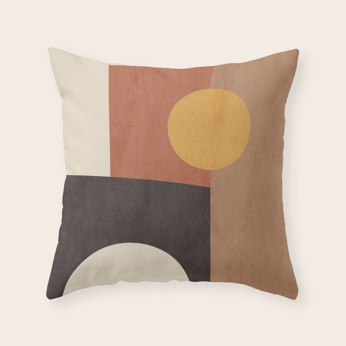 geometric abstract 41 Throw Pillow Gallery Image 1