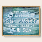 The cure for anything is salt water, sweat, tears, or the sea.    Dinesen, Isak Serving Tray Gallery Image 1