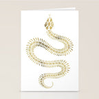Snake Skeleton - Gold Stationery Card Gallery Image 2