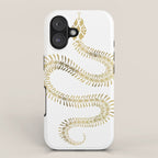 Snake Skeleton - Gold iPhone Case Gallery Image 1