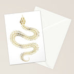 Snake Skeleton - Gold Stationery Card Gallery Image 2