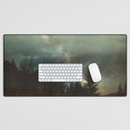 Midnight Fireflies Desk Mat Gallery Image 1