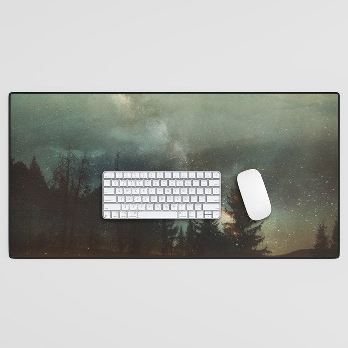 Midnight Fireflies Desk Mat Gallery Image 1