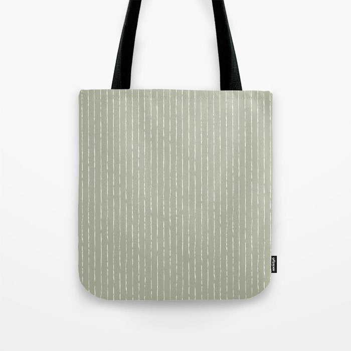 Lines II (Linen Sage) Tote Bag Gallery Image 1