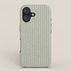 Lines II (Linen Sage) iPhone Case Gallery Image 1