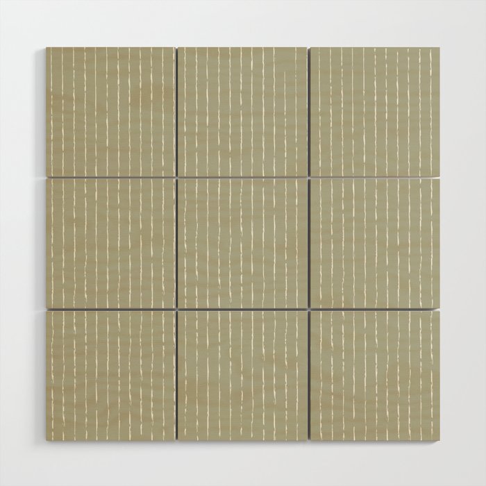 Lines II (Linen Sage) Wood Wall Art Gallery Image 1