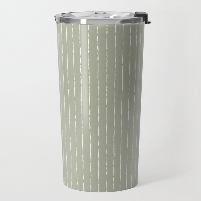 Lines II (Linen Sage) Travel Mug Gallery Image 2