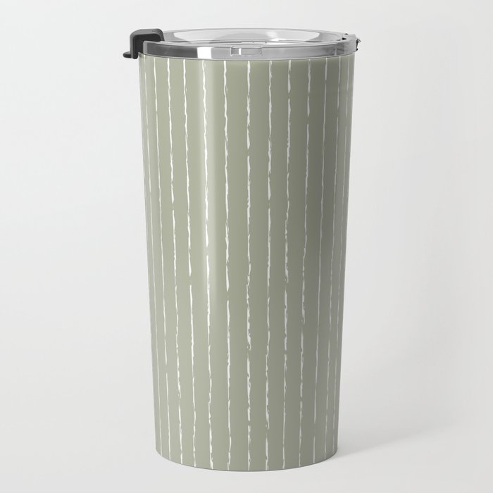 Lines II (Linen Sage) Travel Mug Gallery Image 3
