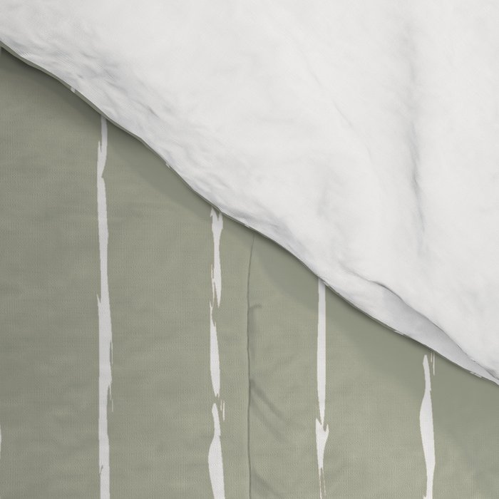 Lines II (Linen Sage) Comforter Gallery Image 4