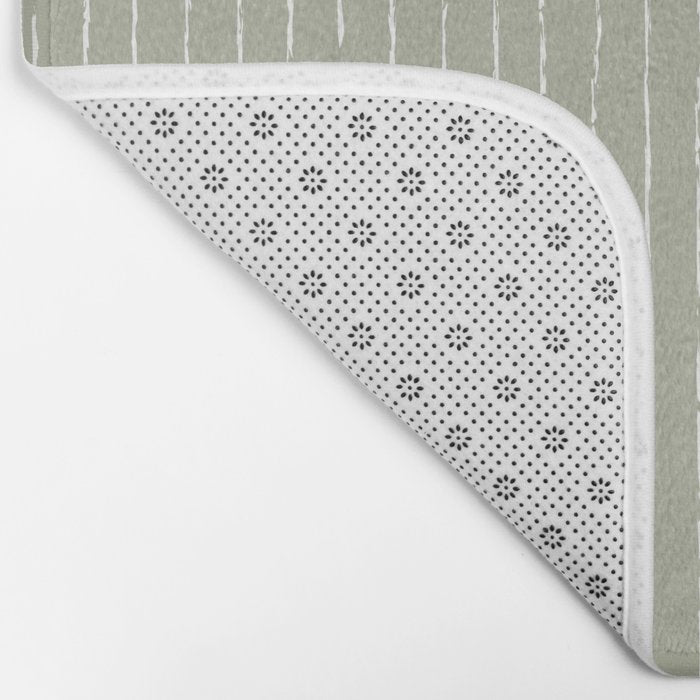 Lines II (Linen Sage) Bath Mat Gallery Image 2