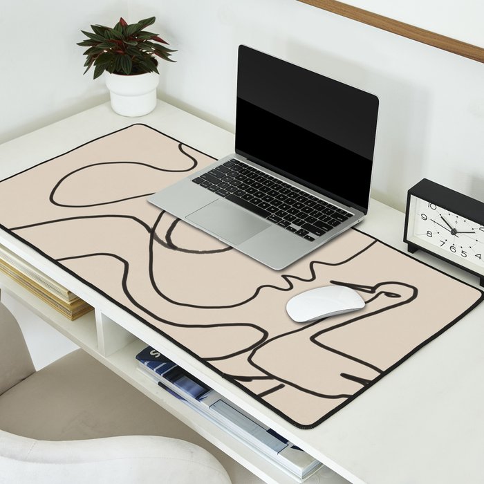 Gentle Abstract Line 5 Desk Mat Gallery Image 2