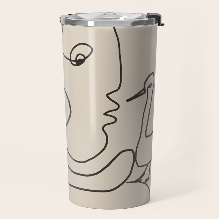 Gentle Abstract Line 5 Travel Mug Gallery Image 2