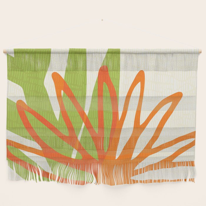 All Day Everyday in Green and Orange Nature Wall Hanging Gallery Image 1