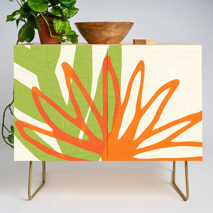 All Day Everyday in Green and Orange Nature Credenza Gallery Image 1
