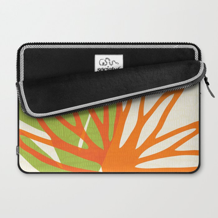 All Day Everyday in Green and Orange Nature Laptop Sleeve Gallery Image 2