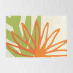 All Day Everyday in Green and Orange Nature Rug Gallery Image 2