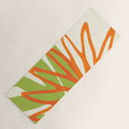 All Day Everyday in Green and Orange Nature Yoga Mat Gallery Image 1