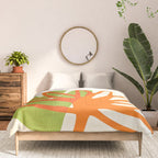 All Day Everyday in Green and Orange Nature Comforter Gallery Image 3