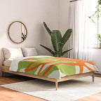 All Day Everyday in Green and Orange Nature Comforter Gallery Image 2