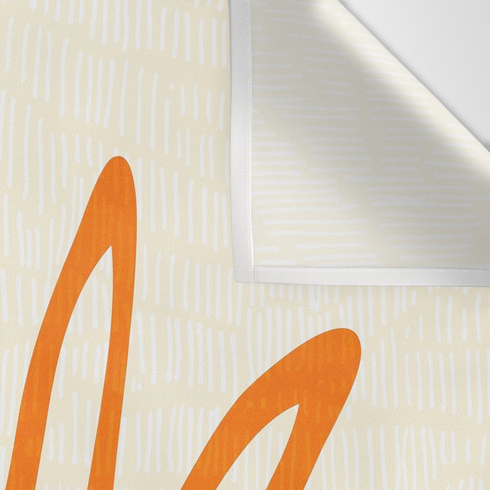 All Day Everyday in Green and Orange Nature Wall Tapestry Gallery Image 3