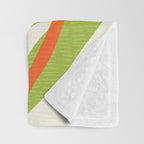 All Day Everyday in Green and Orange Nature Throw Blanket Gallery Image 3