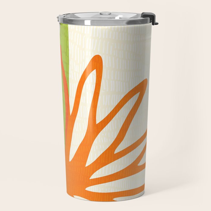 All Day Everyday in Green and Orange Nature Travel Mug Gallery Image 2