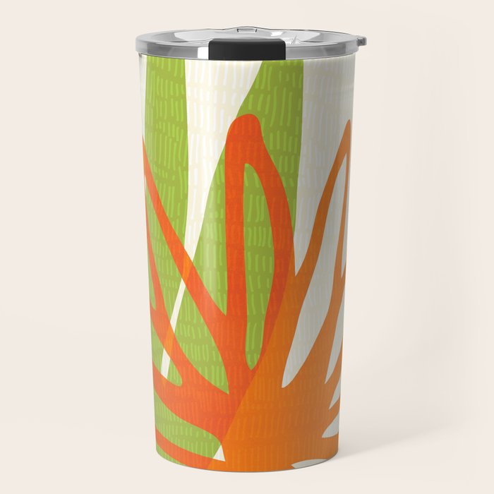 All Day Everyday in Green and Orange Nature Travel Mug Gallery Image 1