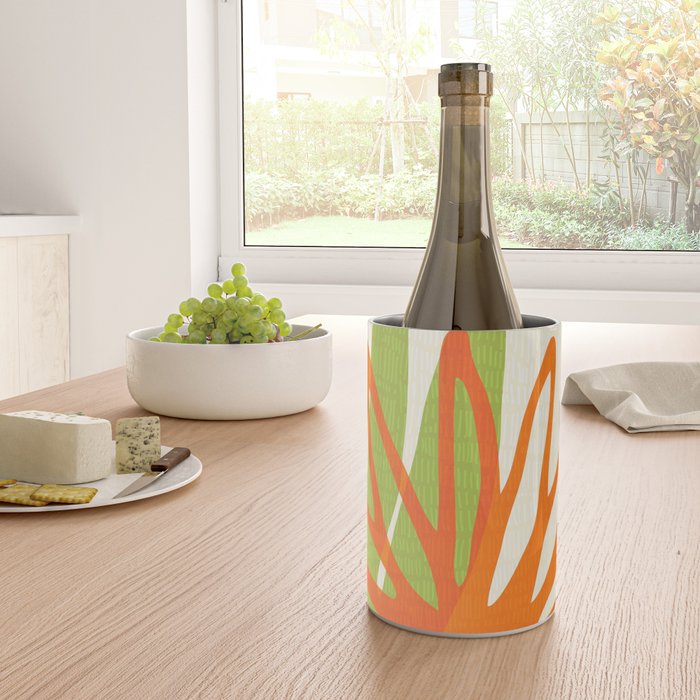 All Day Everyday in Green and Orange Nature Wine Chiller Gallery Image 4