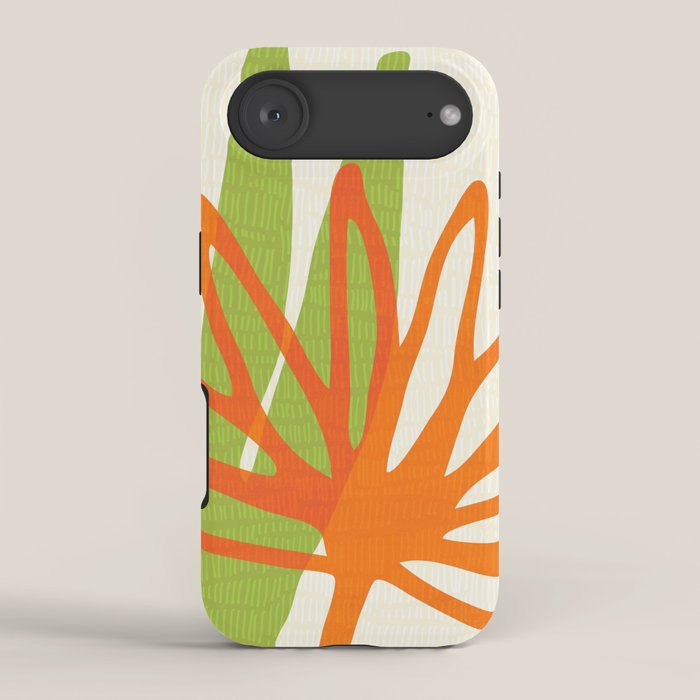 All Day Everyday in Green and Orange Nature iPhone Case Gallery Image 2