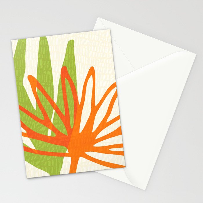 All Day Everyday in Green and Orange Nature Stationery Card Gallery Image 2