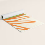 All Day Everyday in Green and Orange Nature Yoga Mat Gallery Image 2