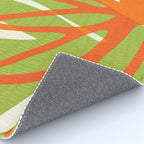 All Day Everyday in Green and Orange Nature Rug Gallery Image 4