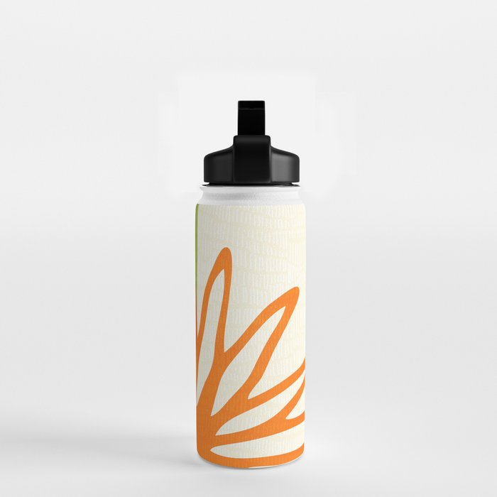 All Day Everyday in Green and Orange Nature Water Bottle Gallery Image 2